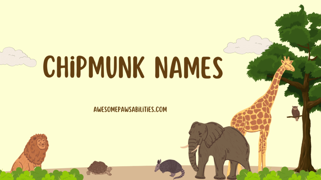 Chipmunk Names
